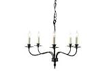 Royce Lighting RC2161/5BK/1 Coventry Five-Light Chandelier Black