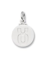 Rembrandt Charms, Taurus Charm in Solid Sterling Silver or Gold, Engravable