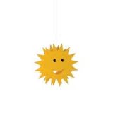 kico smiley the sun pendant - yellow