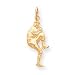 14k Polished 3-Dimensional Pitcher Baseball Charm