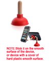Plunger Suction Stand (Red) for Blackberry cell phone