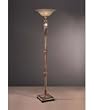 Ambience 30680-191 Jessica McClintock 1 Light Torchiere Lamp in Tuscan Gold with Mirror Highlights