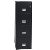 Schwab 4LFD5BK 4 Drawer Vertical File, 5000 Series, Insulated, UL 1-Hour Fire, Letter Size, 31D, Bl