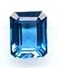 10x8mm EC AAA Top Electric Swiss Blue Topaz