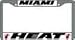 Miami Heat Chrome License Plate Frame