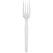 Dixie FH217 Heavy Weight Polystyrene Fork, 7.13" Length, White (Case of 1,000)