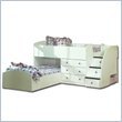 Berg Furniture Sierra Collection Captains Bunk Bed for Two with Storage Sta ....