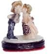 Dollhouse Miniature Kissing Couple Statue in Resin