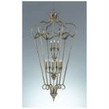 Murray Feiss Lighting F2264/9MSH Smokey Topaz Collection2-Tier 9-Light Cage Chandelier, Moonshadow Finish On Sale