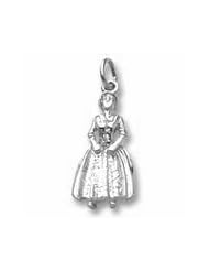 Rembrandt Charms Colonial Woman Charm