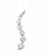 14k White Gold & Diamond Journey Pendant (0.25ctw)