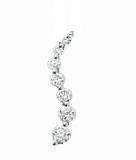 14k White Gold & Diamond Journey Pendant (0.25ctw)