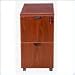 Boss Office Products 2 Drawer Mobile Wood File Cabinet Mobile Pedestal