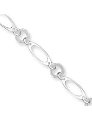 Sterling Silver Fancy Link Bracelet QG1566-7.5"