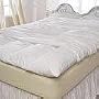 LifeStyled 5" Featherbed Cover White Queen Feather/Fiberbeds