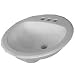 Crane Plumbing 1618V-100 Carla Self-Rimming Drop-In Lavatory Sink, White