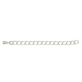 BeadalonA  Extension Chain with Tear Drop - Silver Plated : Pack of 144