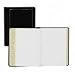 Wilson Jones Minute Book Corporate Record Book, Gold-tooled Imitation Leather Binder with Peerless Ledger Paper, 8.5 x 14 Inch Legal-Size Sheets, Black (W0395-31)