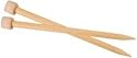 Clover Premium Wood Jumbo Knitting Needles 16-Inch Single Point, Size 17