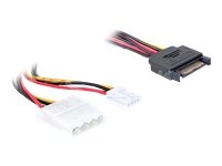 DELOCK Adapter Power SATA 15pin >5,25 mit Floppy 30cm Preisvergleich