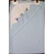 Letop Double Layer Ships and Sails Blue Receiving Blanket