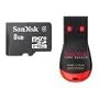 SanDisk 8GB MicroSDHC Memory Card with MobileMate Reader (Retail Package)