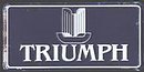 Triumph License Plate