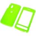 LG Vu / CU920 / CU915 RUBBERIZE NEON GREEN SNAP-ON CASE COVER WITH REMOVABLE SWIVEL BELT CLIP Image
