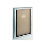 Door Mount Pet Door - Dual Flap - Extra Large (Aluminum) (27.625H x 17.625W x 5.5D)