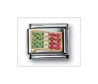 Italy Flag Mix Classic CZ, Italian Charm by Nomination Charms