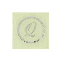 silver monogram seal - L