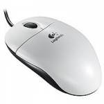 Logitech Optical Wheel Mouse - Mouse - optical - 3 button(s) - wired - PS/2 - white - OEM