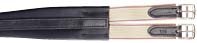 Oxford leather/elastic girth - 135cm (54inch) black