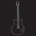 Card Black Guitar
