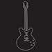 Card Black Guitar