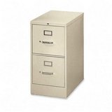 530 Series 25 Deep Full Suspension File, Two Drawer, Letter, Putty (HON532L) Category: Vertical File Cabinets