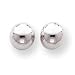 14k White Gold Polished 7mm Ball Post Earrings