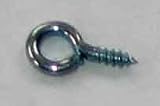 200 Screw Eye Silver Color 7/16" L 1/8" Eye 3/16" Shank