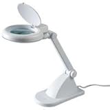 Desktop Adjustable Lamp with Magnifying Lens