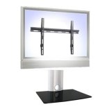 Produkt-Bild: Plasma/LCD Wandhalterung mit Audio/DVD Halter mit 1 Ablage-Schwarz-Schwarz