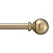Graber 5/8-Inch Round Metal Curtain Rod - Ball Design (Available in Adjustable Widths & Colors)
