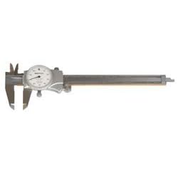 Mitutoyo 505-676, Dial Caliper, 0 - 8 X .001, .100 per Rev., White Face by Mitutoyo
