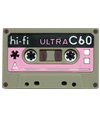 Cassette Universal Headset Cord Winder Organizer (Pink and Grey) for Samsung cell phone