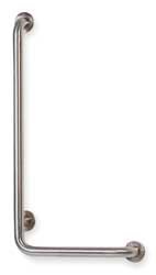 Industrial Grade 3P922 Grab Bar, LH 90 Degree, 304 SS, 32 In