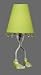 Eve Table Feet Lamp, Lime Cotton Shade with Matching Sandals