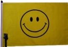 ATV Smiley Face Safety Flag 5/16" Pole with Mounting Bolt ATV Smiley Face Safety Flag 5/16" Pole with Mounting Bolt