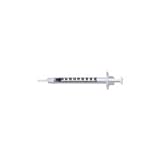 1/2 ml BD Low-Dose U-100 insulin syringe with 28 G x 1/2 BD Micro-Fine IV Needle - Box of 100