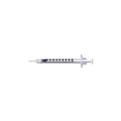 1/2 ml BD Low-Dose U-100 insulin syringe with 28 G x 1/2" BD Micro-Fine IV Needle - Box of 100