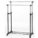 Proteam Double Clothes Rack, Black and Chrome