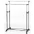 Proteam Double Clothes Rack, Black and Chrome